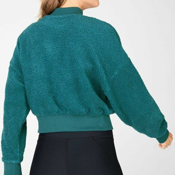 ✨2/$20 Fabletics Malia Polar Fleece Pullover Sweatshirt Deep Pile XXS H12500 - Picture 10 of 10